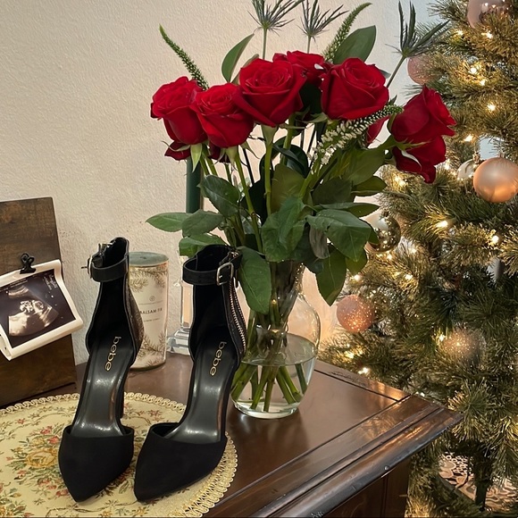 NWT Bebe Taliya black Pointy heels size 35 - Picture 10 of 10